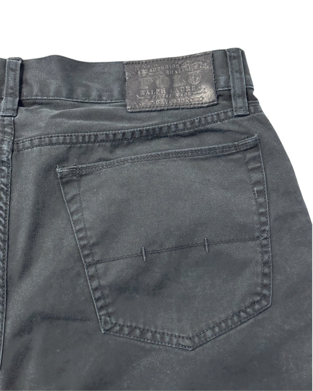 Polo Ralph Lauren Black Straight Fit Cotton Denim Jeans