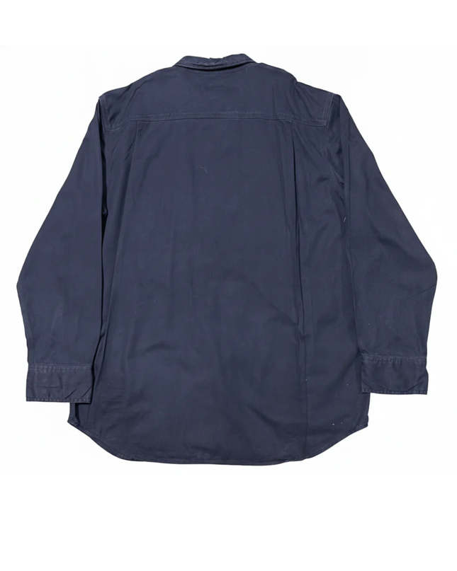 Carhartt Navy Blue Flame-Resistant Long Sleeve Utility Work Shirt