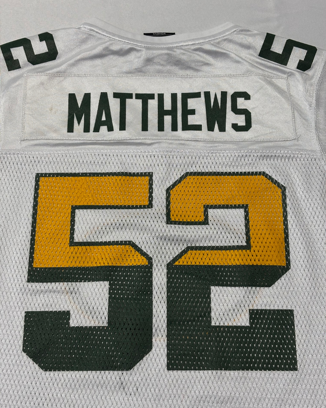 NFL Green Bay Packers Matthews #52 White Jersey