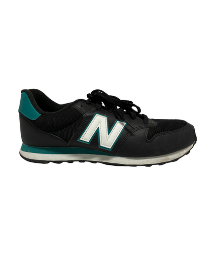 New Balance 500 Retro Running Sneakers |  Black & Teal | EU 43