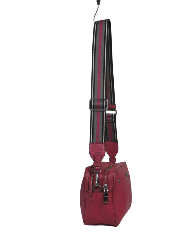 DKNY Pink Pebbled Leather Crossbody Bag