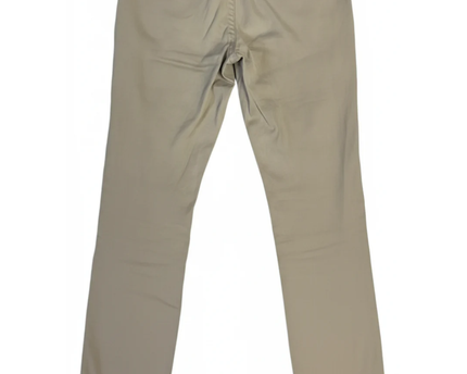 Zara Beige Slim-Fit Ankle-Zip Pants