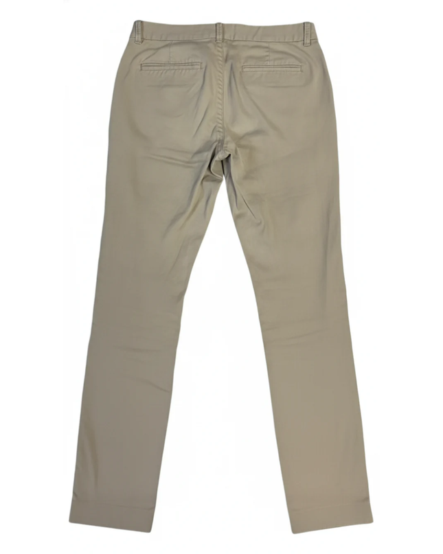 Zara Beige Slim-Fit Ankle-Zip Pants