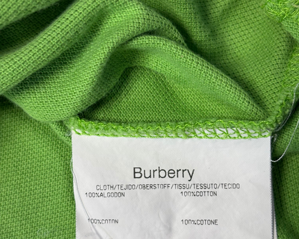 Burberry Green Short Sleeve Polo Shirt