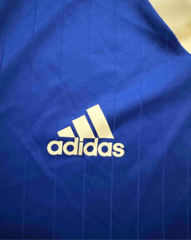 Adidas Aeroready Royal Blue 3-Stripes Training Jersey - S