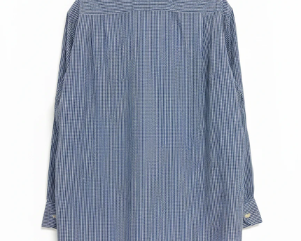 Ralph Lauren Blue Gingham Custom Fit Long Sleeve Shirt