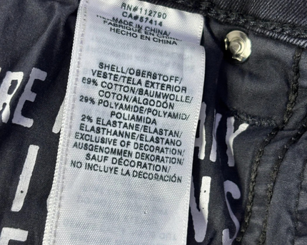 True Religion Dark Gray Halle Mid Rise Super Skinny Jeans