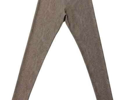OYSHO Snake Print Crossover Waist Leggings