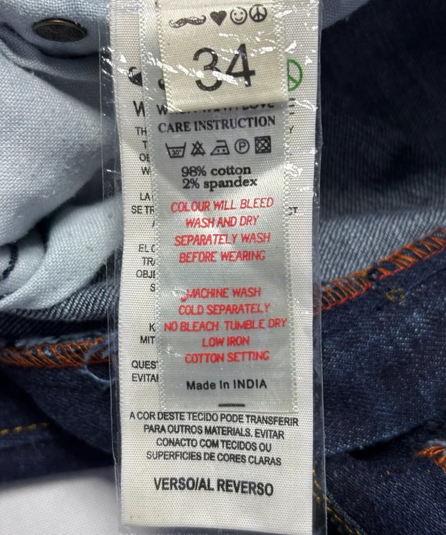 Levi's Blue Straight Leg 501 Style Jeans