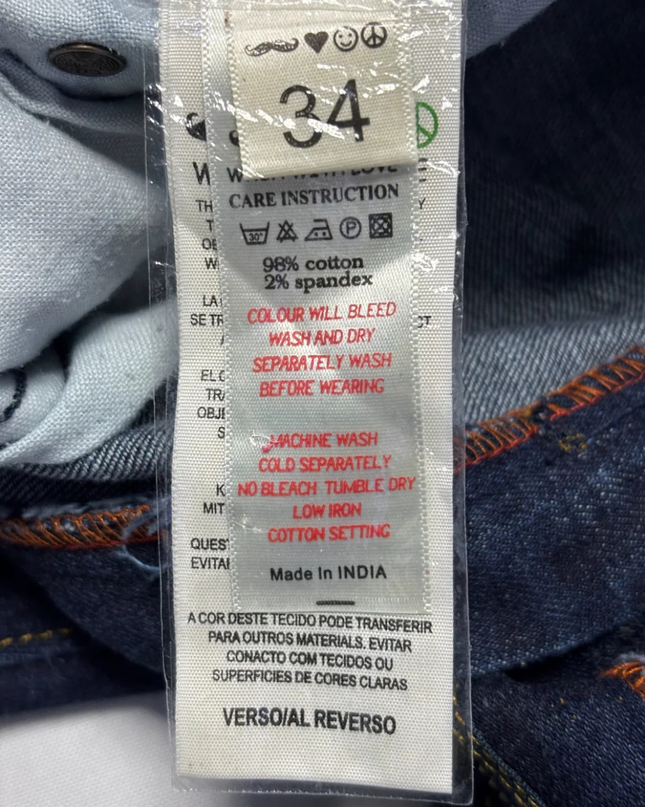 Levi's Blue Straight Leg 501 Style Jeans