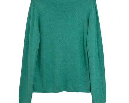 edc Vibrant Green V-Neck Lightweight Knit Sweater