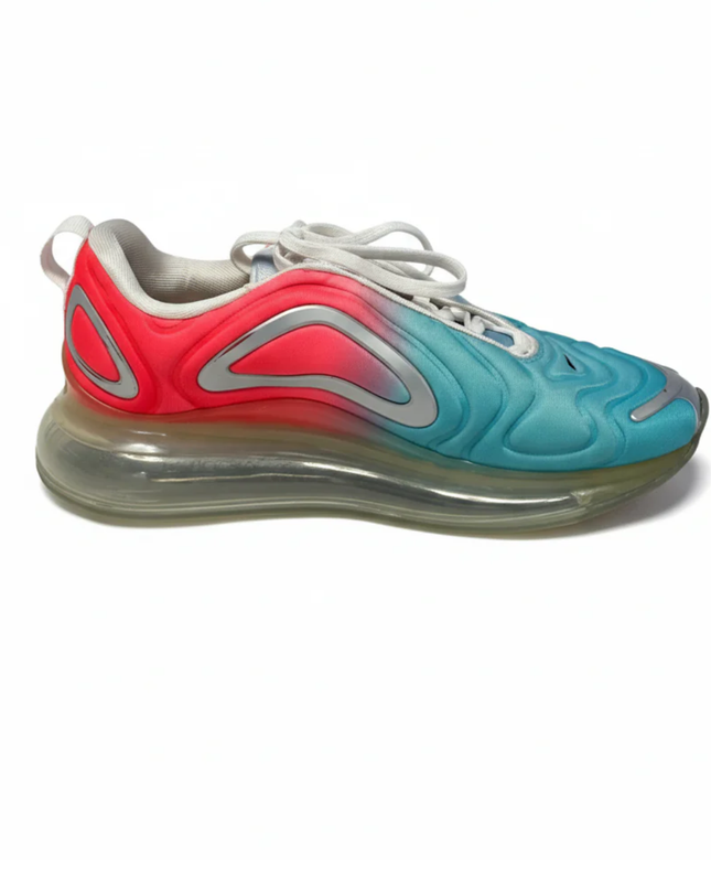 Nike Air Max 720 Teal and Red Sneakers
