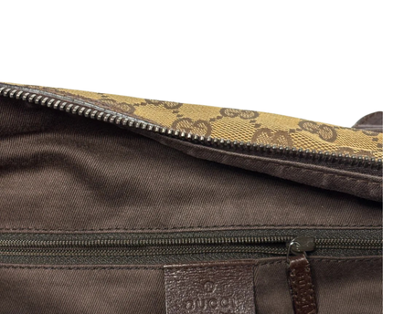 Gucci Brown GG Canvas Satchel Bag