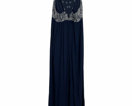 MADE for impulse Navy Blue Bandana Print Maxi Dress