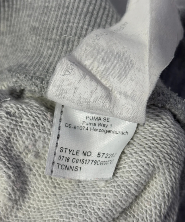Puma Heather Grey Graphic Drawstring Joggers