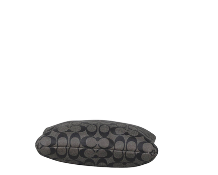 Coach Signature Grey/Black Monogram Shoulder Bag