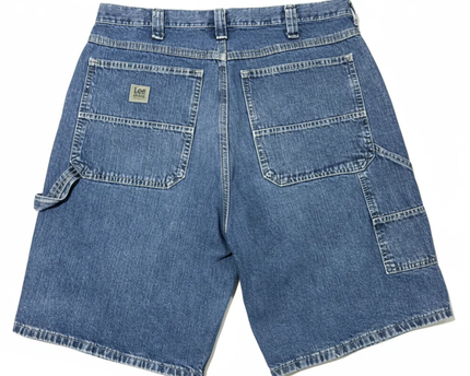 Lee Blue Dungaree Denim Carpenter Shorts