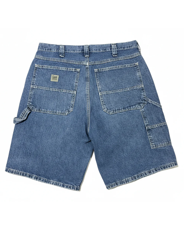 Lee Blue Dungaree Denim Carpenter Shorts