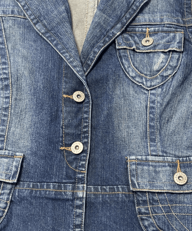 Portmans Blue Denim Blazer Style Jacket