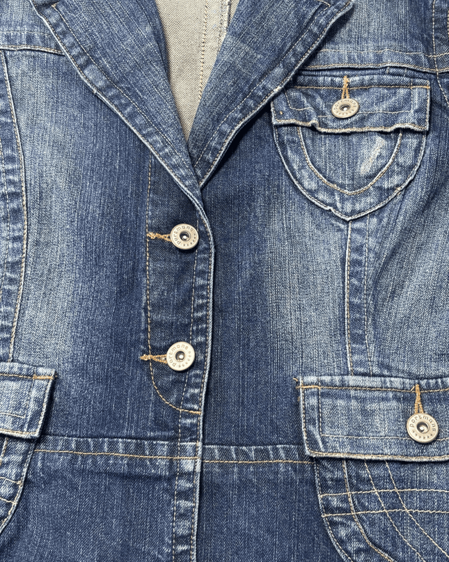 Portmans Blue Denim Blazer Style Jacket