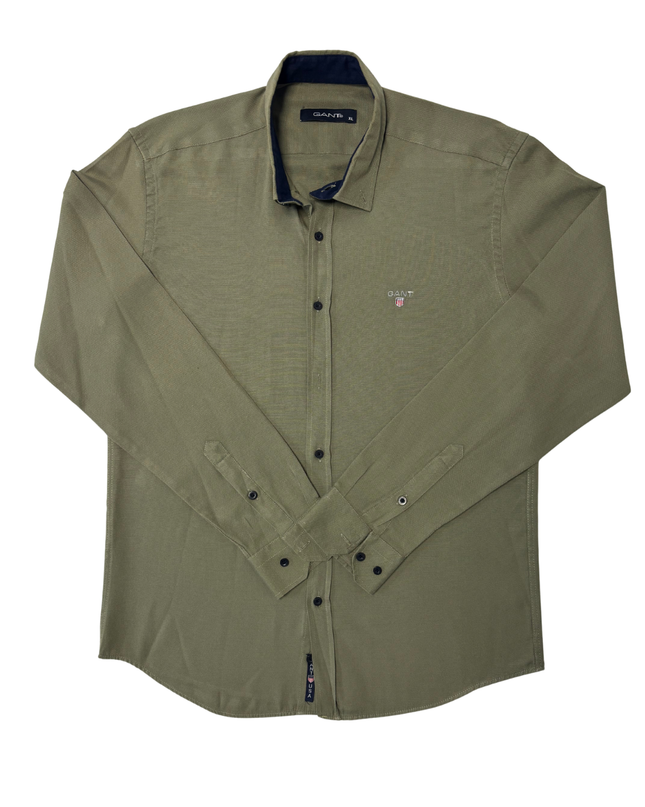 GANT USA Olive Green Long Sleeve Shirt