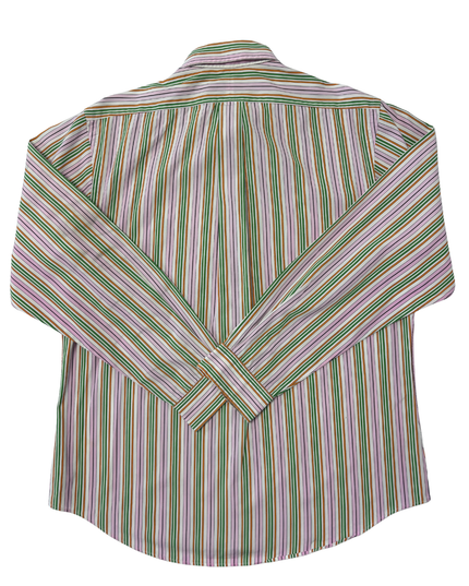 Ralph Lauren Custom Fit Multi-Color Striped Oxford Shirt