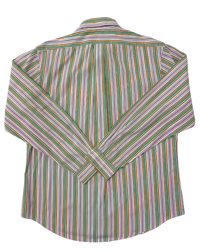Ralph Lauren Custom Fit Multi-Color Striped Oxford Shirt