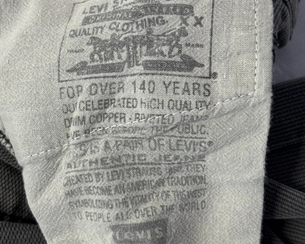 Levi's 501 Grey Textured Straight Leg Jeans