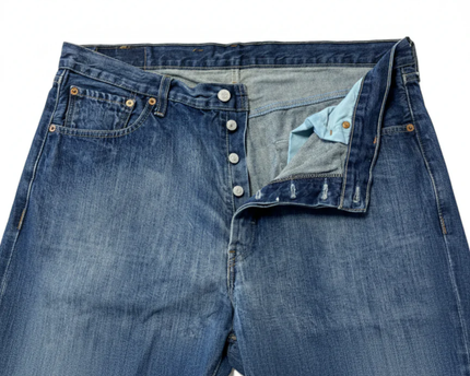 Levi's 501 Straight Leg Blue Jeans