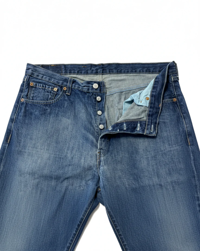 Levi's 501 Straight Leg Blue Jeans