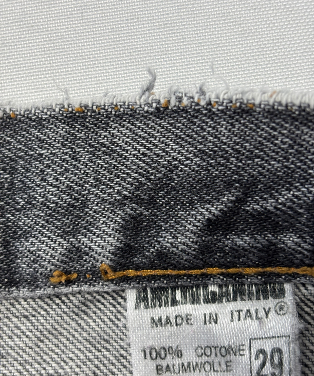 Americanino Grey Vintage Straight Leg Button Fly Jeans