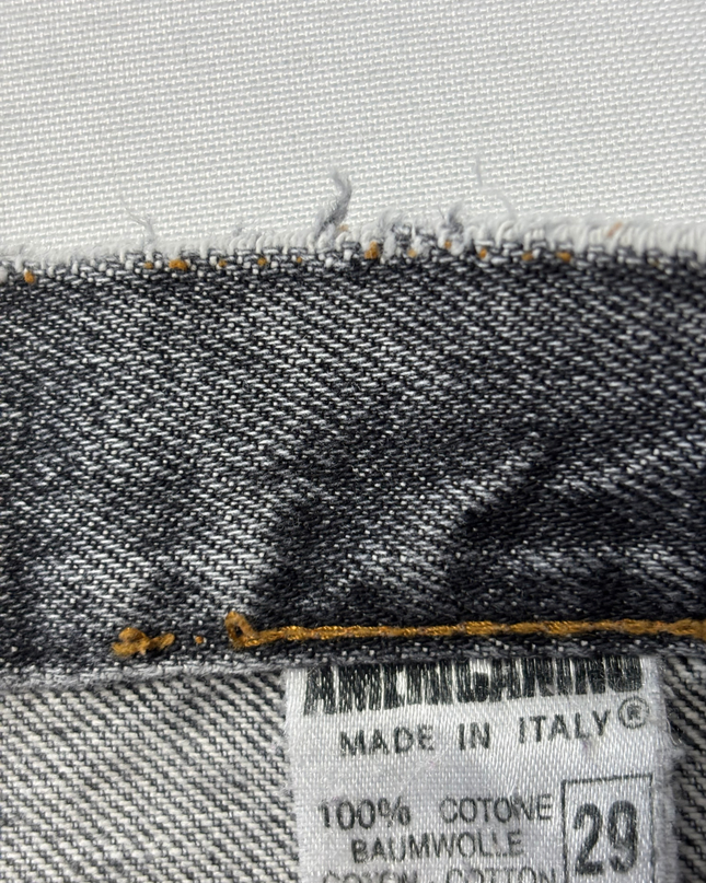 Americanino Grey Vintage Straight Leg Button Fly Jeans