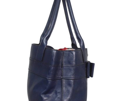 Kate Spade Navy Blue Leather Bow Shoulder Bag