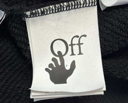 Off-White Black Exactly the Opposite Graphic Hoodie