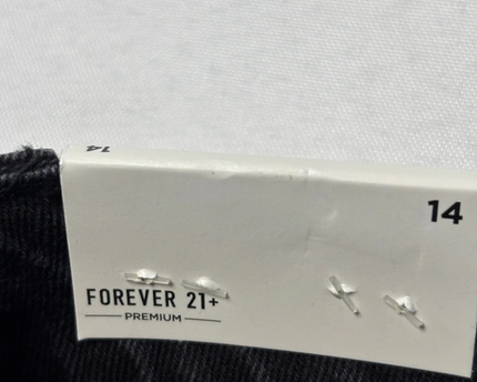 Forever 21+ Premium Black Cherry Embroidered Denim Jeans W/Tags