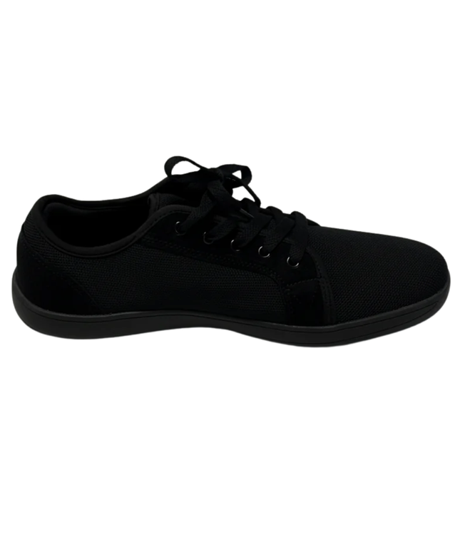 HUBIBEAR Black Mesh Low-Top Sneakers