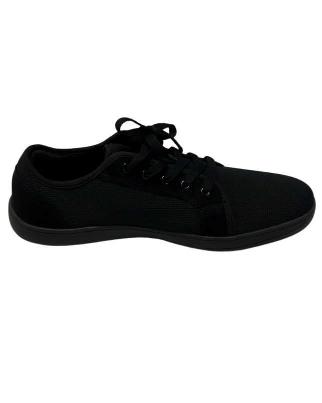 HUBIBEAR Black Mesh Low-Top Sneakers