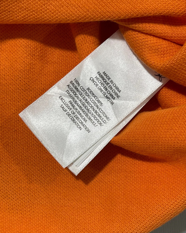 Polo Ralph Lauren Orange Long-Sleeve Big Pony Polo Shirt