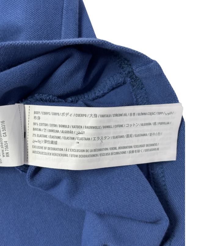 Hollister Blue Advanced Stretch Polo Shirt