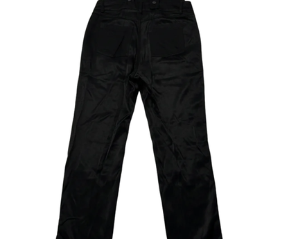 Reserved Black Viscose Dungaree Jumpsuit