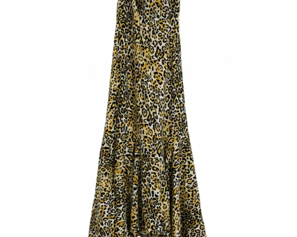 PrettyLittleThing Leopard Print Puff Sleeve Midi Dress