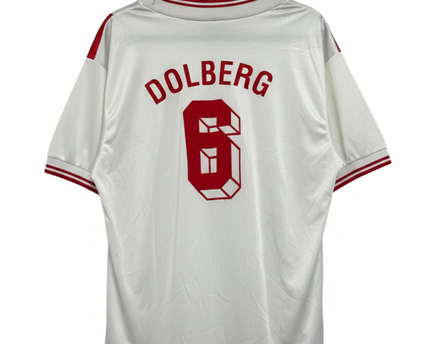 Adidas White/Red Vintage Equipment Soccer Jersey Dolberg #6