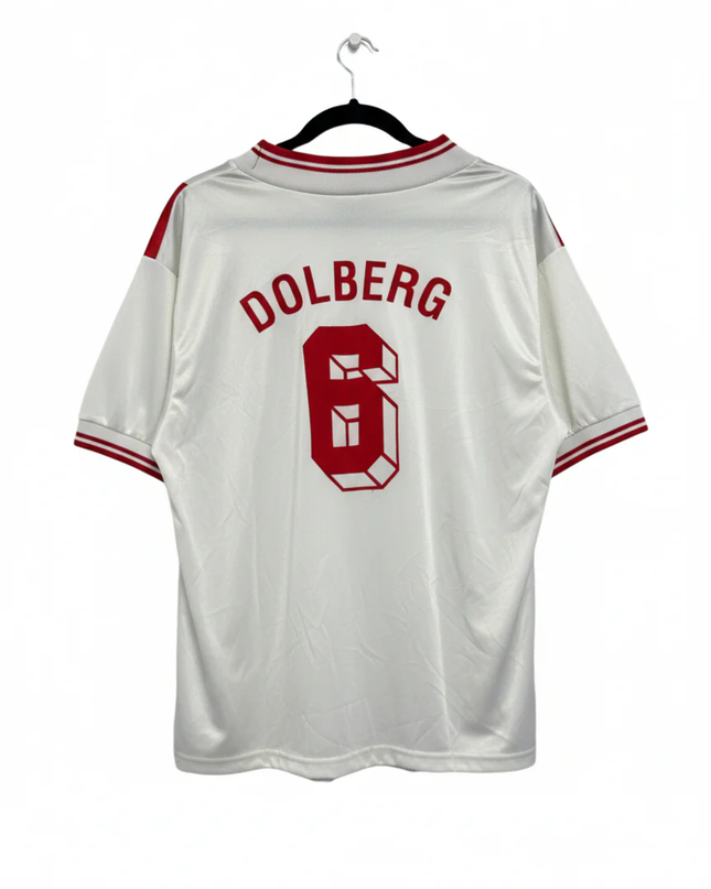 Adidas White/Red Vintage Equipment Soccer Jersey Dolberg #6