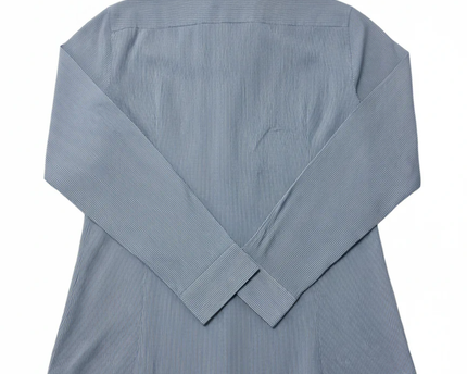H&M Blue/White Striped Slim Fit Easy Iron Shirt