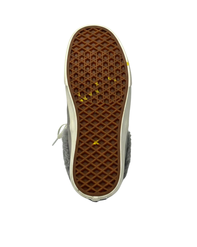 Vans Grey Sherpa-Lined Suede Sneakers