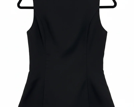 H&M Divided Black Fitted Longline Waistcoat
