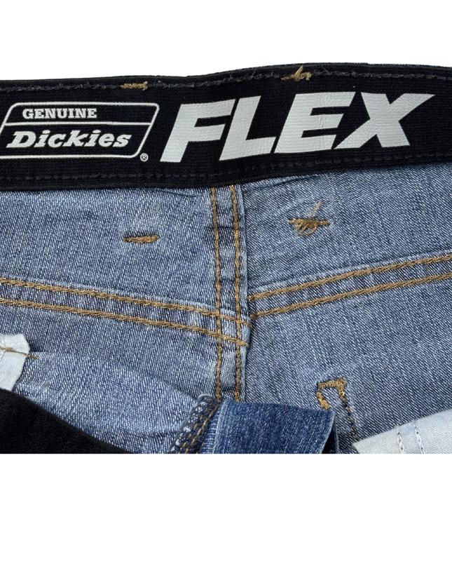Dickies Genuine FLEX Blue Denim Cargo Utility Shorts
