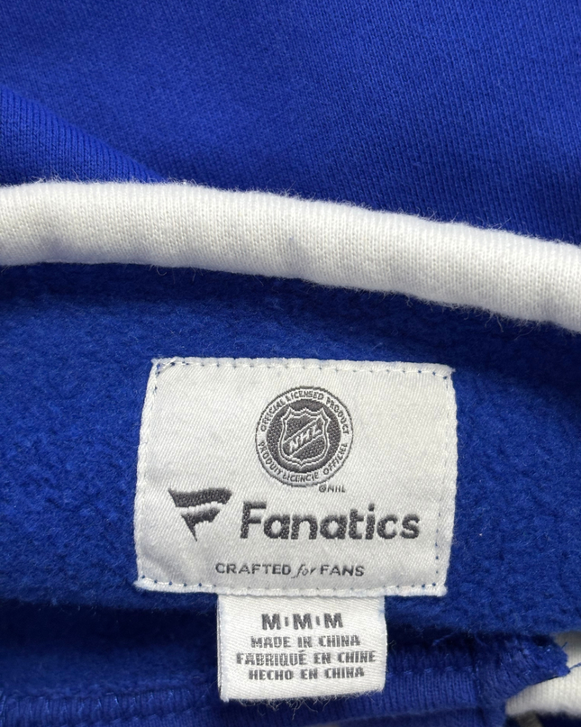 NHL Fanatics Blue Vancouver Canucks Lace-Up Sweatshirt