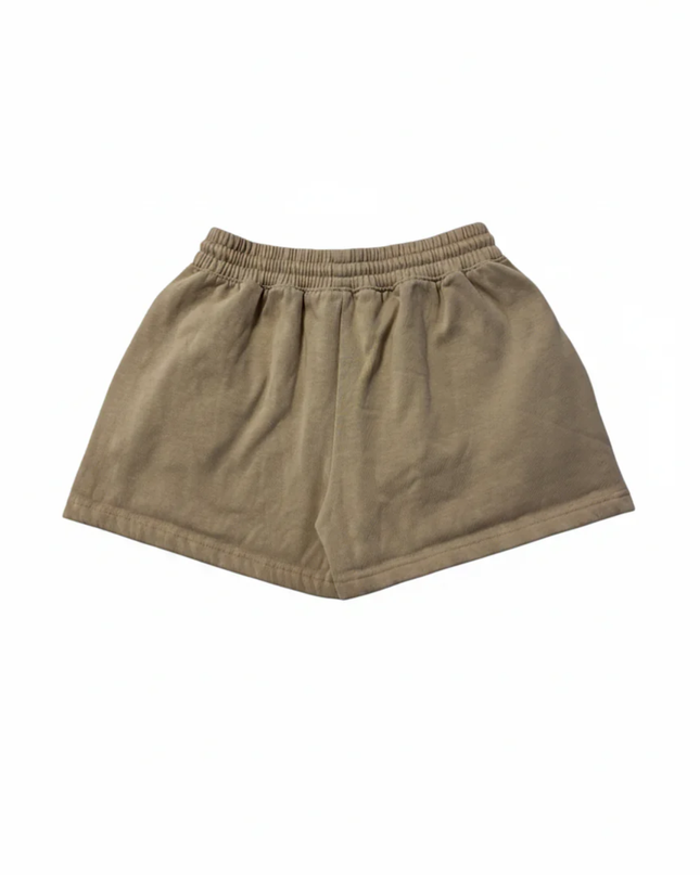 Alo Yoga Beige High-Waist Accolade Sweat Shorts