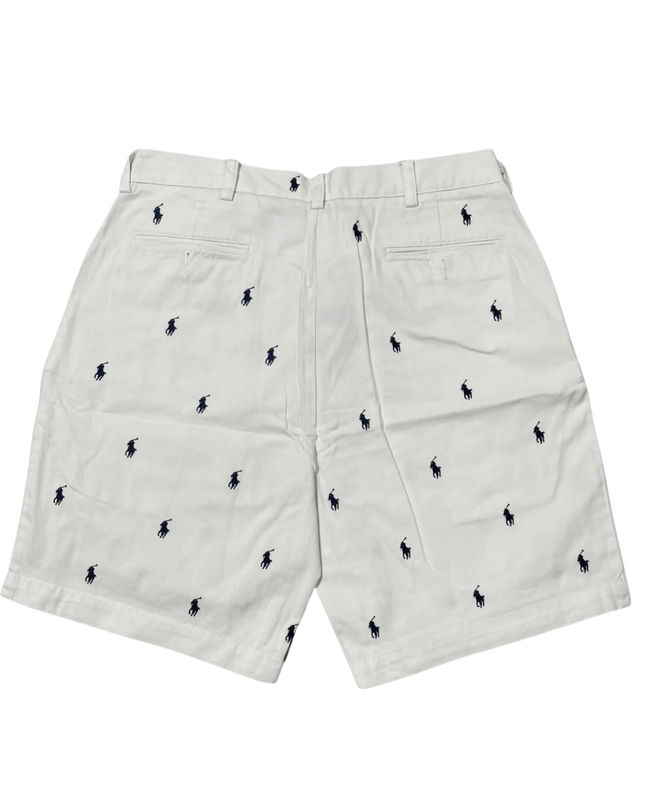 Polo Ralph Lauren White All-Over Pony Print Prospect Shorts
